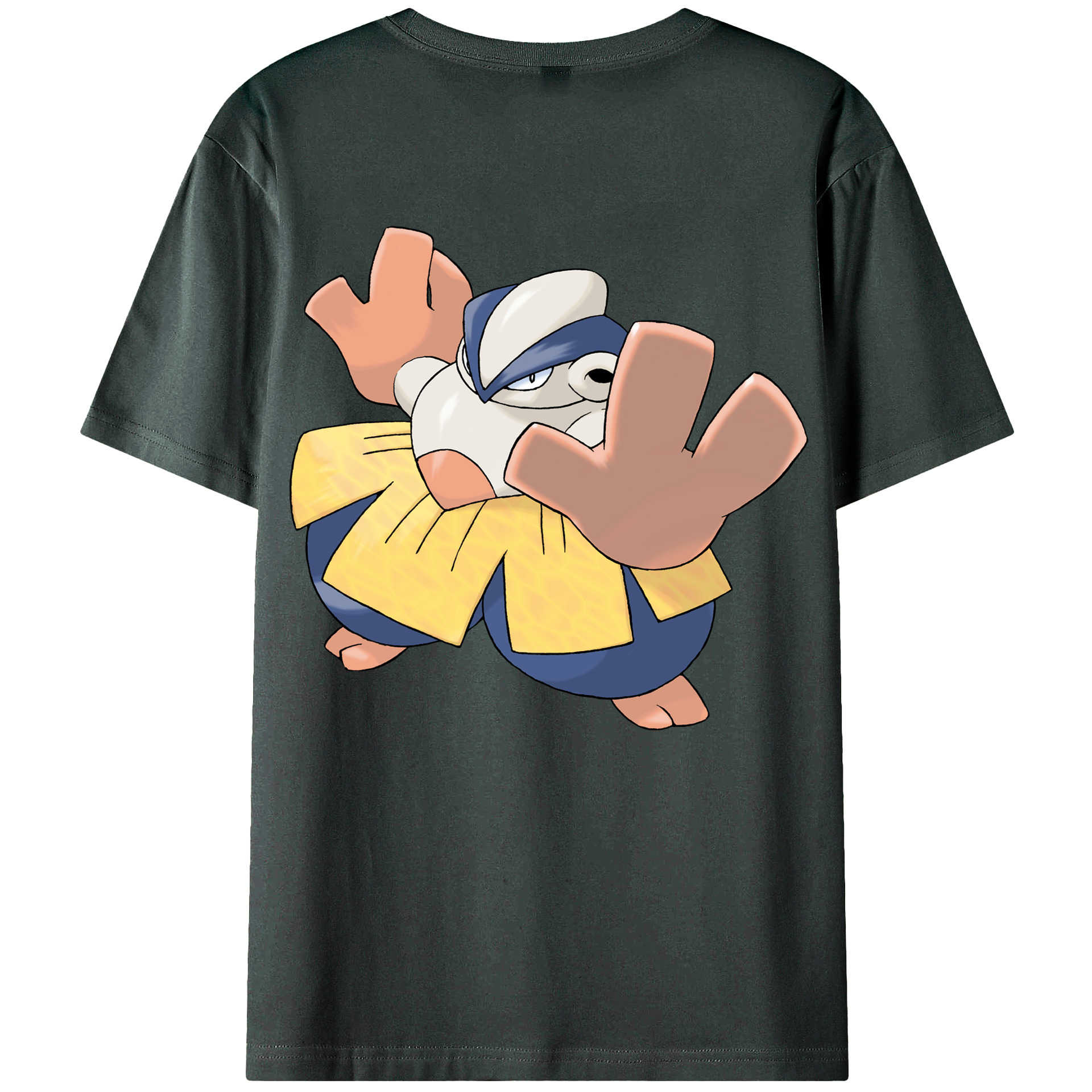 （画像用） ポケットモンスター Pokémon 綿100％ メンズ半袖Tシャツ（バックプリント） 通気性